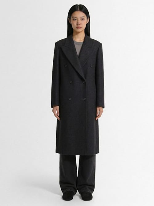 The Row: Cappotto doppiopetto in lana vergine