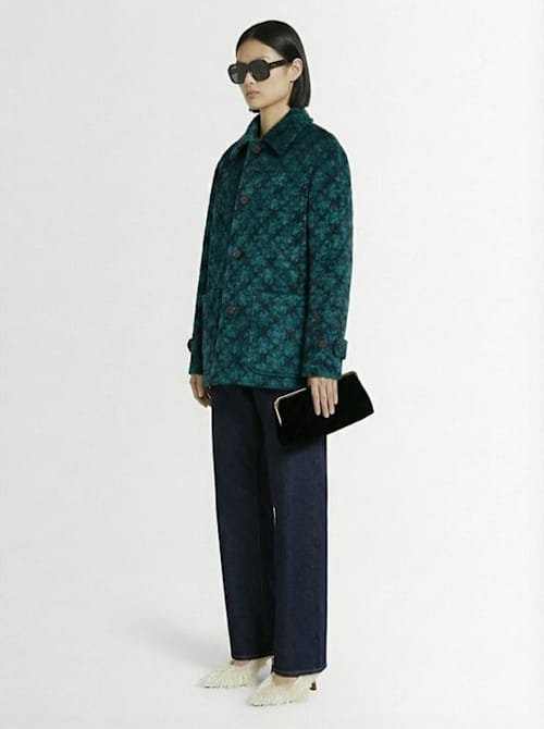 Dries Van Noten: 扭扣封口手拿包