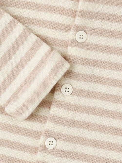 1 + IN THE FAMILY: Striped cotton-blend cardigan