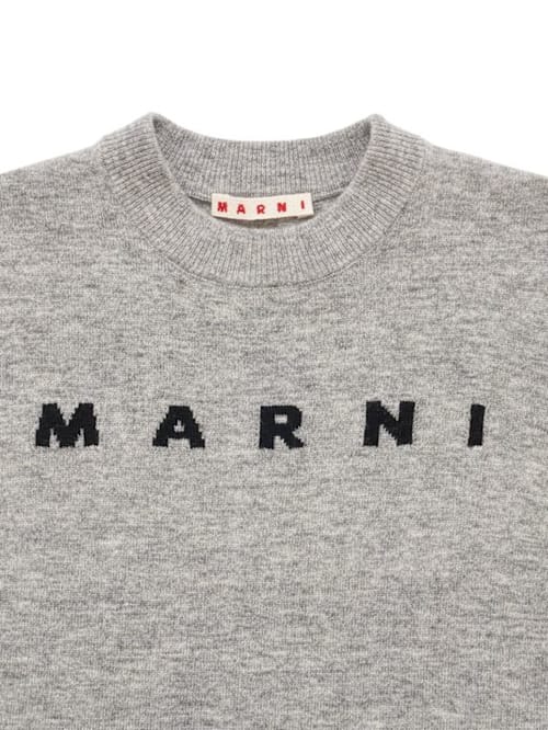 Marni Junior: Pullover aus Wollmischung mit Intarsie