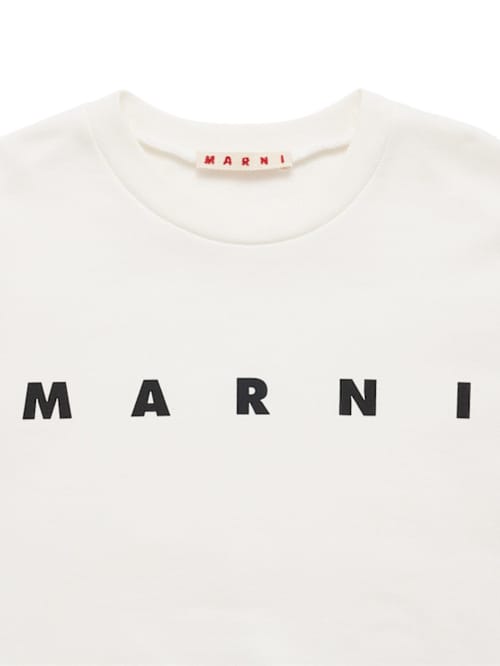 Marni Junior: 印花棉卫衣