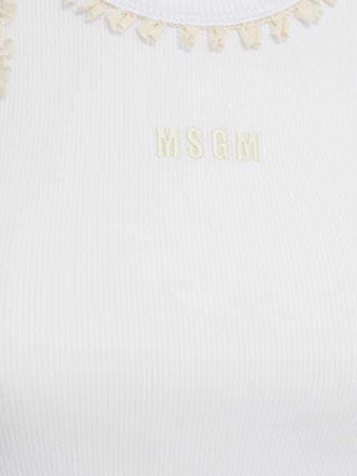 MSGM: 带有流苏细节的上衣