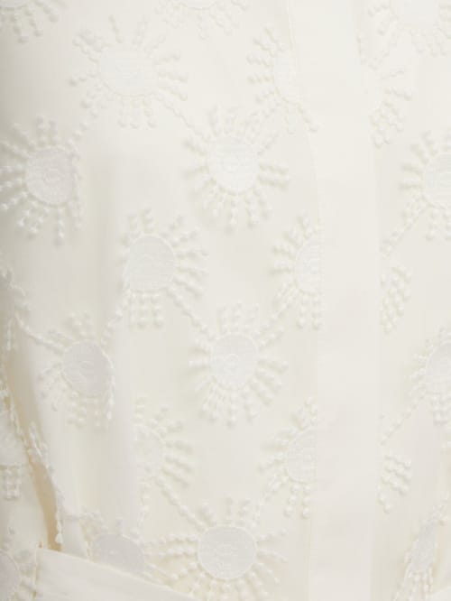 MSGM: Besticktes Mini-Hemdblusenkleid mit Gürtel