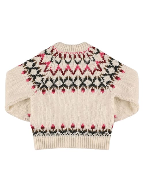 The New Society: Maglia jacquard a girocollo