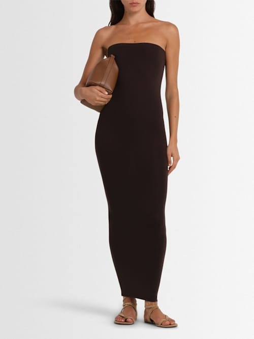 Wolford: Trägerloses Midi-Kleid aus Stretch-Jersey