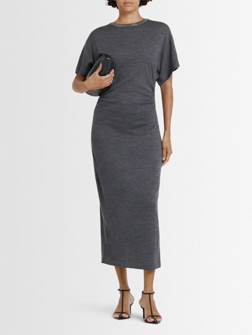Brunello Cucinelli: Virgin wool midi dress