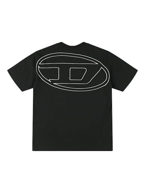 Diesel Kids: 刺绣棉质 jersey T恤
