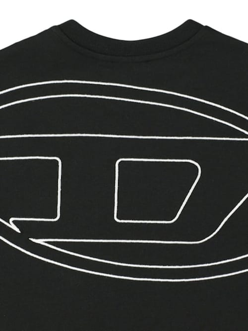 Diesel Kids: 刺绣棉质 jersey T恤
