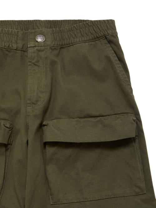 Diesel Kids: 棉质斜纹布工装裤