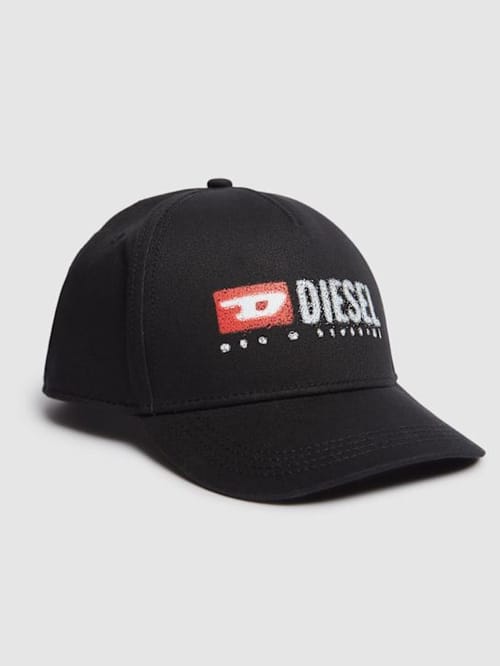 Diesel Kids: 带logo的棉质画布棒球帽