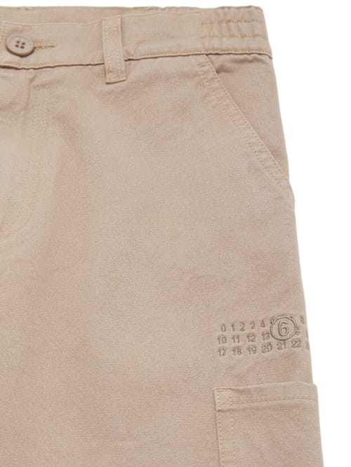 MM6 Maison Margiela: 棉质华达呢卡戎裤