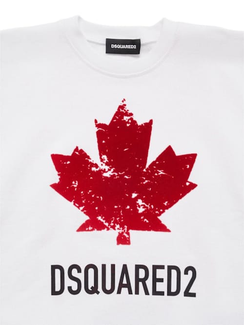 Dsquared2: 印花棉质圆领卫衣
