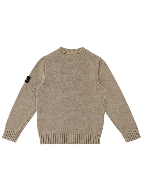 Stone Island Junior: Jersey de cuello redondo en algodón