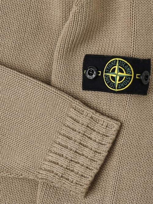 Stone Island Junior: Jersey de punto de algodón con parche