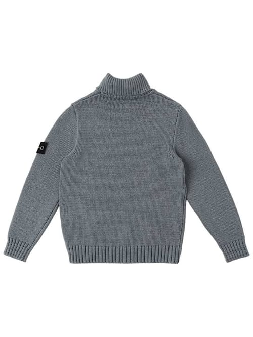 Stone Island Junior: Jersey de cuello alto en algodón