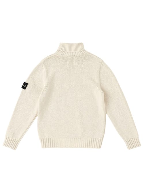 Stone Island Junior: Jersey de cuello alto en algodón