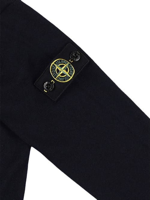 Stone Island Junior: Jersey de cuello vuelto en lana virgen