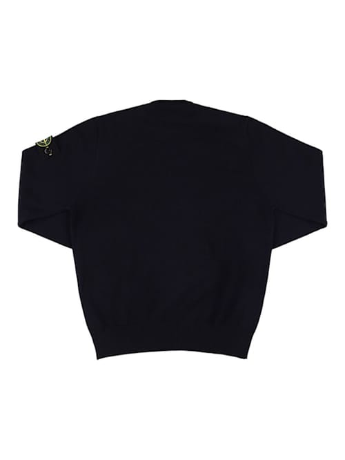 Stone Island Junior: Virgin wool sweater with badge