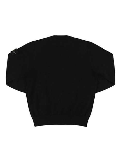 Stone Island Junior: Virgin wool sweater with badge