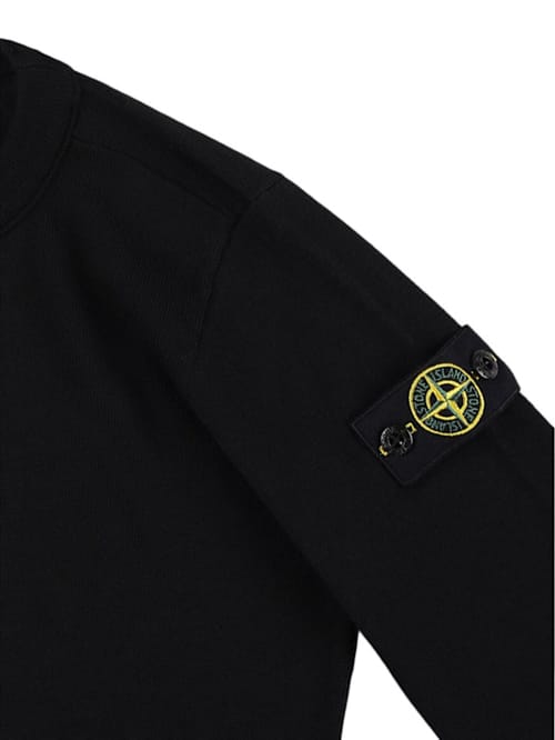 Stone Island Junior: Jersey de lana virgen con insignia