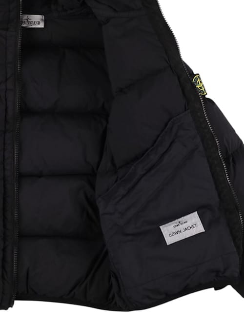 Stone Island Junior: 带帽尼龙羽绒服