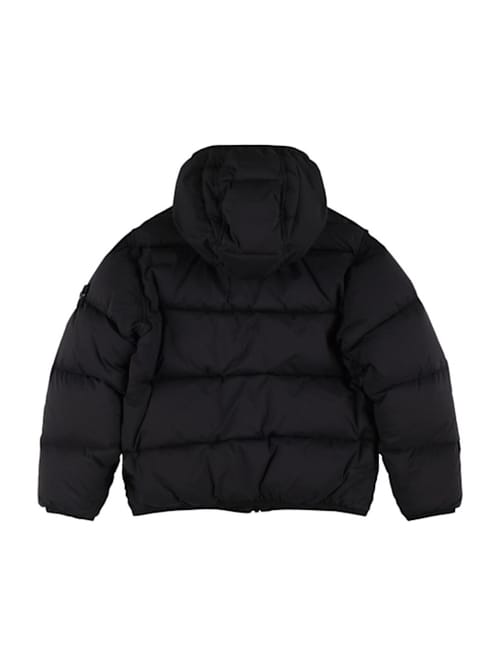 Stone Island Junior: 带帽尼龙羽绒服