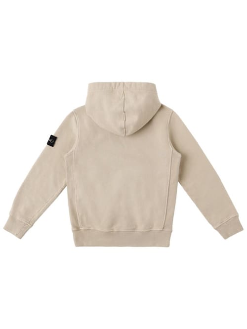 Stone Island Junior: 机织有机棉连帽衫
