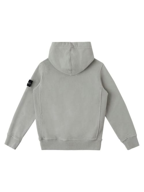 Stone Island Junior: 有机棉卫衣连帽衫