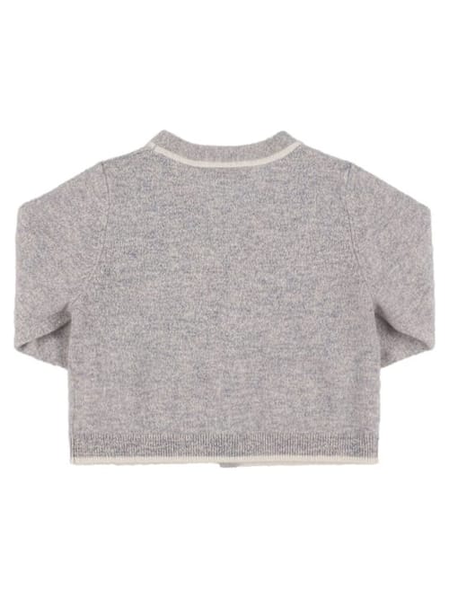 Bonpoint: Cashmere-Cardigan mit Kontrastdetails