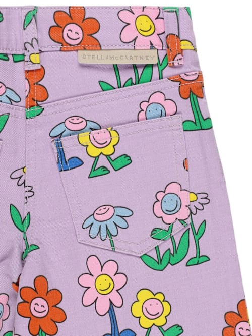 Stella McCartney Kids: 印花棉府绸裤