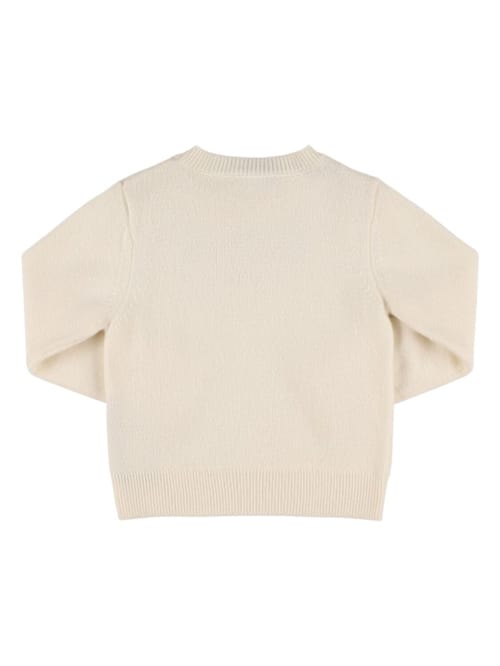 Balmain: Pullover aus Wolle und Kaschmir mit Logo