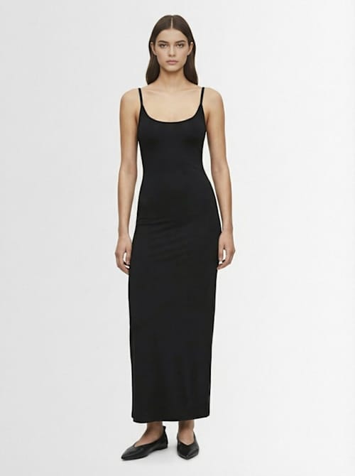 Éterne: Robe longue en modal stretch
