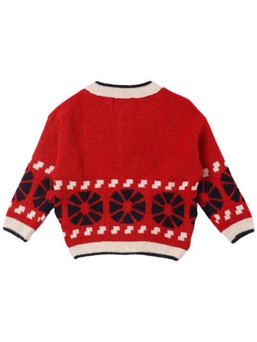 Bobo Choses: Cárdigan en punto jacquard con botones
