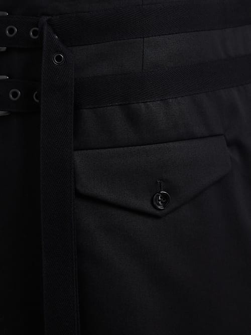 Ann Demeulemeester: 带腰带的包裹裙