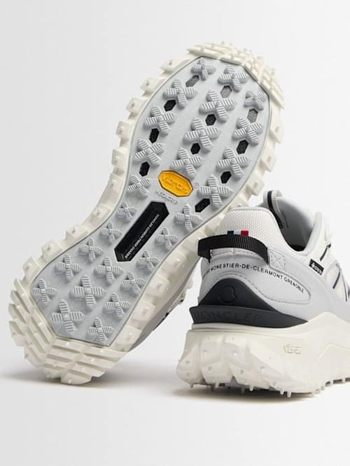 Moncler: 底部厚重的低筒运动鞋