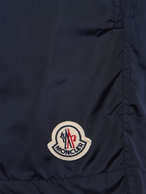Moncler: 带抽绳的游泳短裤