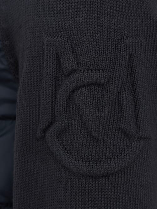 Moncler: 前拉链绗缝背心