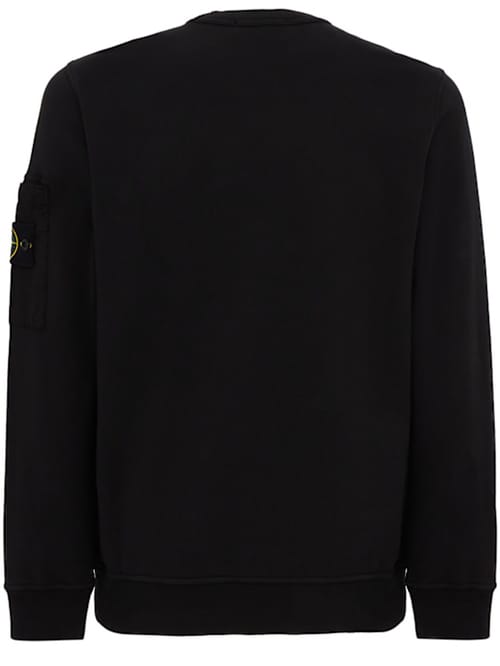 Stone Island: 带侧口袋的圆领卫衣
