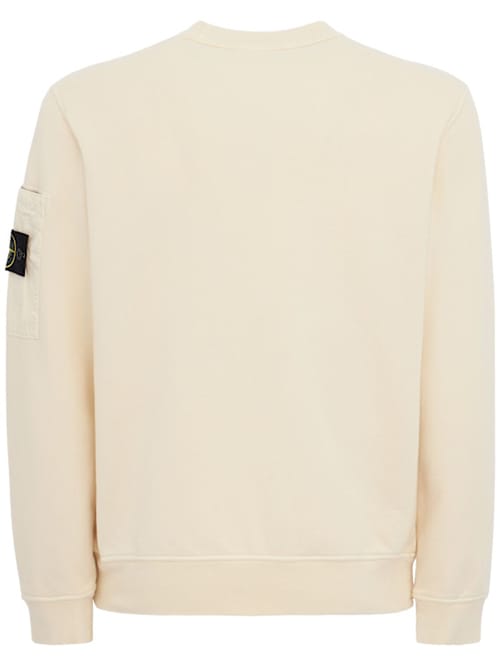 Stone Island: 带补丁口袋的圆领卫衣