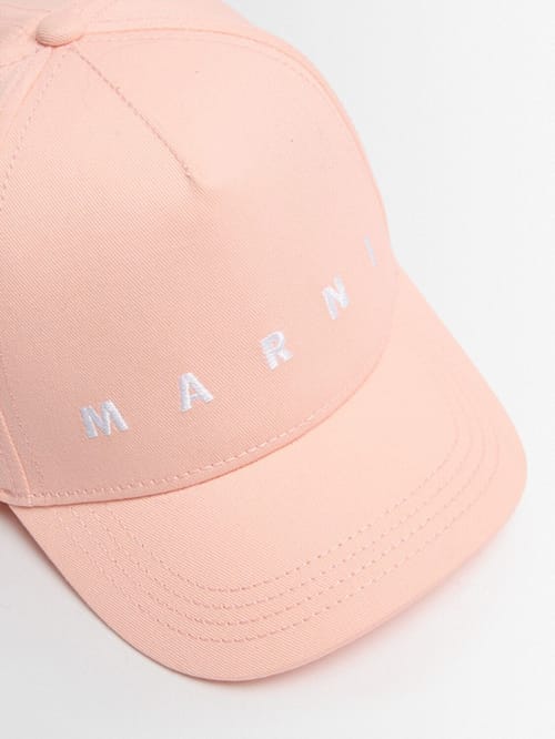 Marni Junior: 带有标志的棉布棒球帽