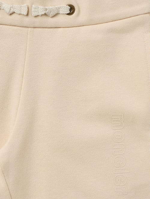 Moncler: Logo patch cotton tracksuit set