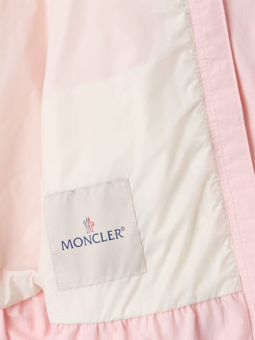 Moncler: 拉西梅尼龙混纺外套
