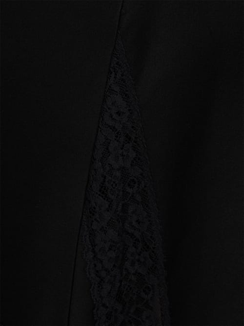 MSGM: Long satin dress with lace