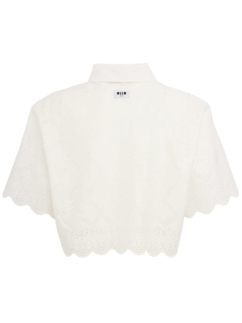 MSGM: 经典领短款衬衫