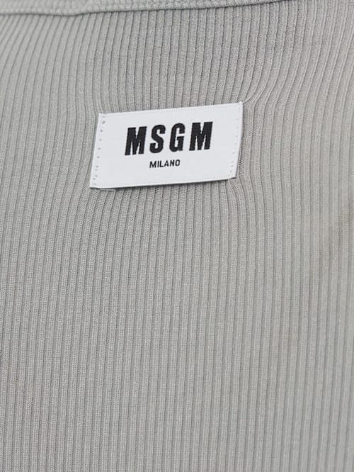 MSGM: 修身长袖弹力T恤