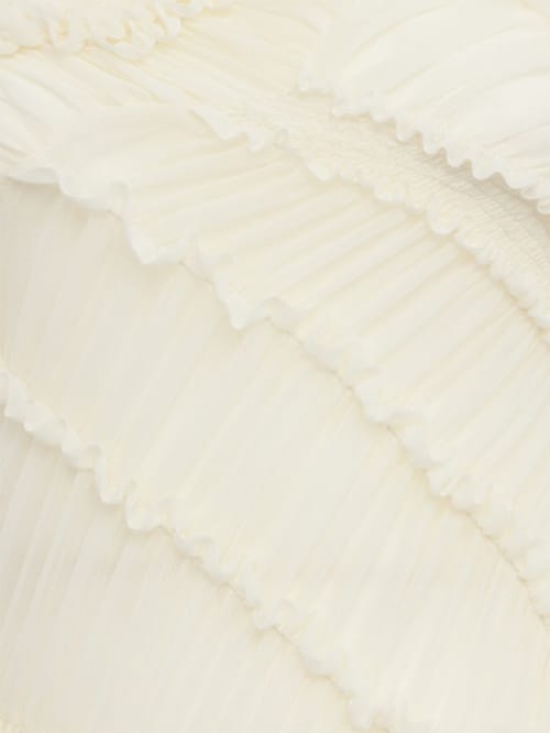 Magda Butrym: Long silk dress with ruffles