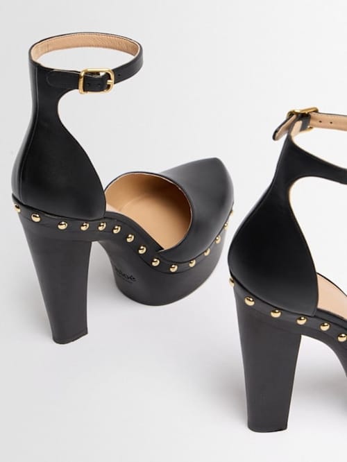 Chloé: 高跟带踝带的穆勒鞋