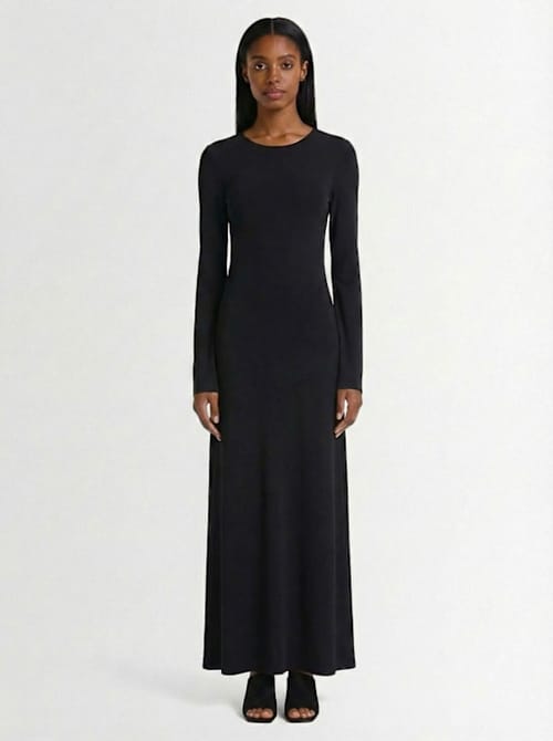 DIANA MILKANOVA: Long jersey dress with open back
