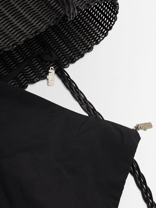 RAYAS COLLECTIVE: Shoulder bag with braided handle