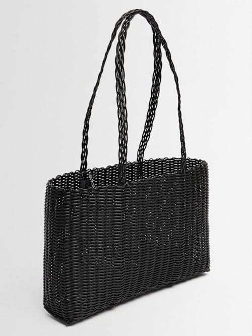 RAYAS COLLECTIVE: Shoulder bag with braided handle